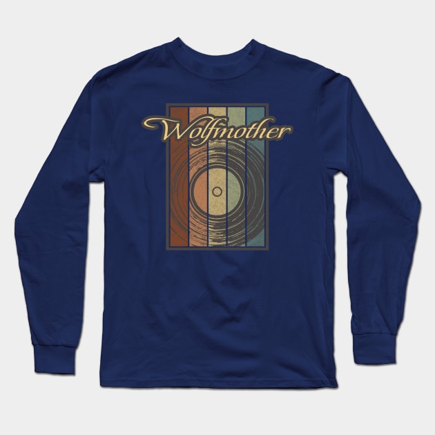 Wolfmother Vynil Silhouette Long Sleeve T-Shirt by North Tight Rope